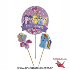 CAKE TOPPER x3 - MY LITTLE PONY