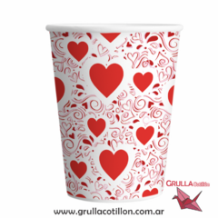 VASO CORAZONES x8