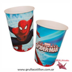 VASOS HOMBRE ARAÑA x8