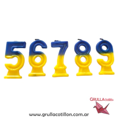 VELA NUMEROTE FUTBOL BOCA - comprar online