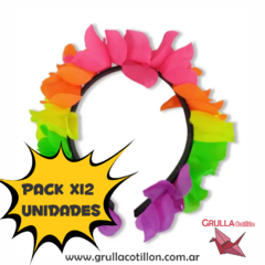 PACK VINCHA FLUO MULTICOLOR x12