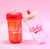 Vaso plástico con sorbete insripción Coca Cola - bla accesorios