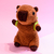 Peluche Capibara con Mochila de Tortuga 26 cm