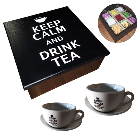 caja de te keep calm and drink