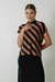Blusa Listrada Gola Alta - comprar online