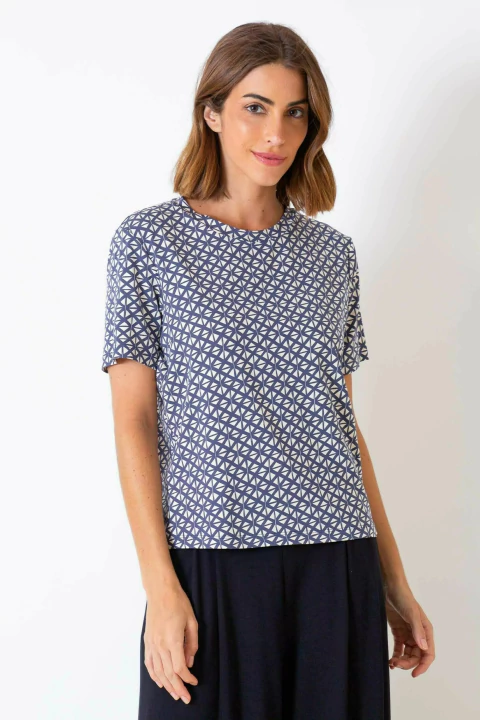 Blusa Estampa Geométrica - comprar online