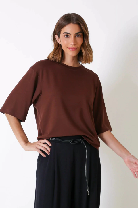 Blusa Moletinho Ombro Deslocado - comprar online