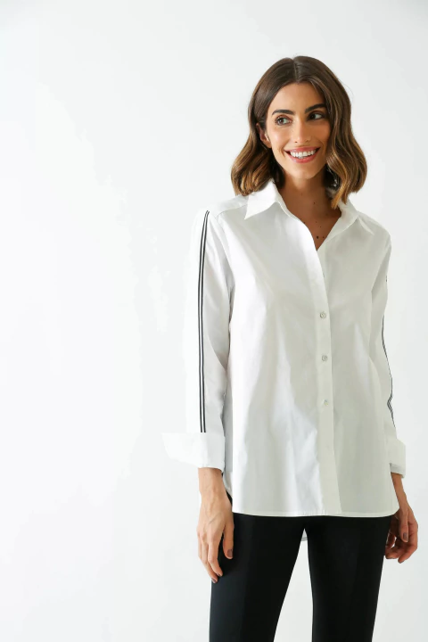 Camisa Detalhe nas Mangas - comprar online