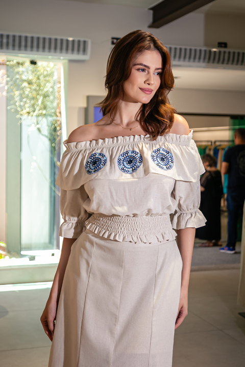 Blusa Poás com Paetês