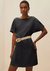 Vestido Decote Redondo Abertura Costas - comprar online