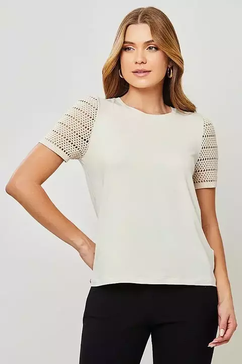 Blusa Manga Tricot