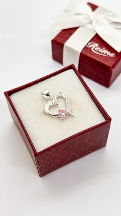 DIJE DOBLE CORAZON - comprar online