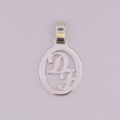 Oval dos letras mod 10 - Joyeria Reims