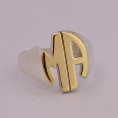 Anillo de dos iniciales mod 14 - comprar online