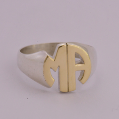 Anillo de iniciales mod 17 - comprar online