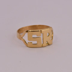 Anillo dos iniciales mod 5 - comprar online