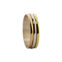 Alianzas de plata y oro duble MOD RG-12 - comprar online