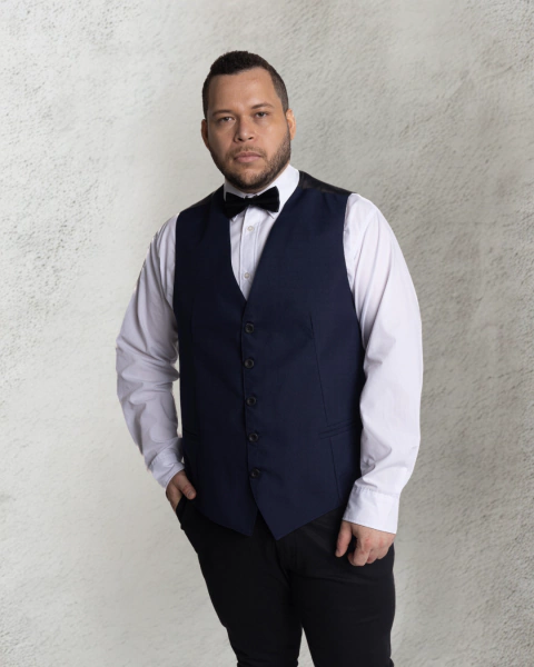 Chaleco De Vestir t/esp Azul - comprar online