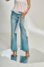 Calça Wide Legs Cinto Lenço