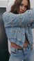 Jaqueta All denim Bordados Manuais