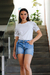 Blusa Detalhes Laço na internet