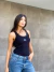 Body Canelado Regata Bordado