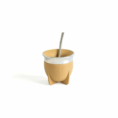 MATE PAMPA TRADICIONAL BEIGE BOCA ABIERTA - comprar online