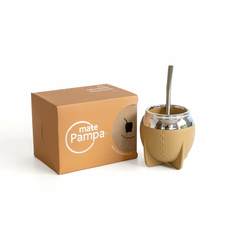 MATE PAMPA TRADICIONAL BEIGE BOCA CERRADA