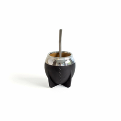 MATE PAMPA TRADICIONAL NEGRO BOCA CERRADA - comprar online