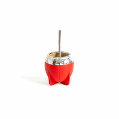 MATE PAMPA TRADICIONAL ROJO BOCA CERRADA - comprar online