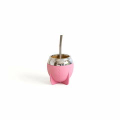 MATE PAMPA TRADICIONAL ROSA BOCA CERRADA - comprar online