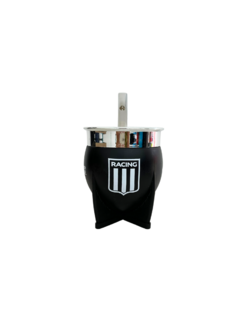 MATE PAMPA XL RACING CLUB NEGRO C/BOMBILLA - comprar online