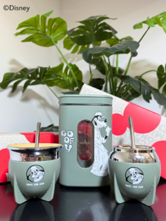 MATE PAMPA KIT GOOFY VERDE OLIVA BOCA ABIERTA en internet