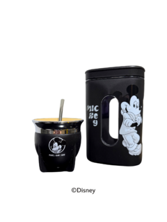 MATE PAMPA KIT MICKEY MOUSE NEGRO BOCA ABIERTA
