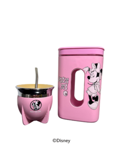 MATE PAMPA KIT MINNIE MOUSE ROSA BOCA ABIERTA
