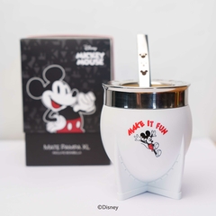 MATE PAMPA XL MAKE IT FUN MICKEY BLANCO C/BOMBILLA