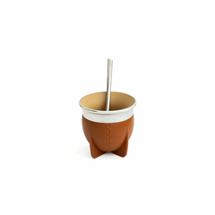 MATE PAMPA TRADICIONAL CARAMEL BOCA ABIERTA - comprar online