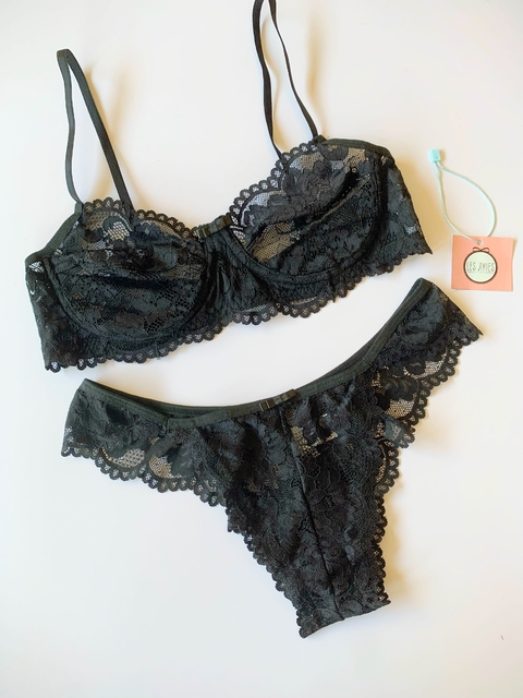 Conjunto Pietra - preto