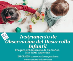 IODI Monitoreo desarrollo infantil para niños de 0 a 3 años.