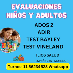TEST ADOS ADIR AUTISMO EN MORENO - comprar online