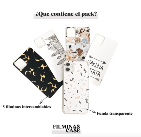 HUAWEI/GOOGLE/SONY/LG/NOKIA - PACK 5 FILMINAS + FUNDA - comprar online