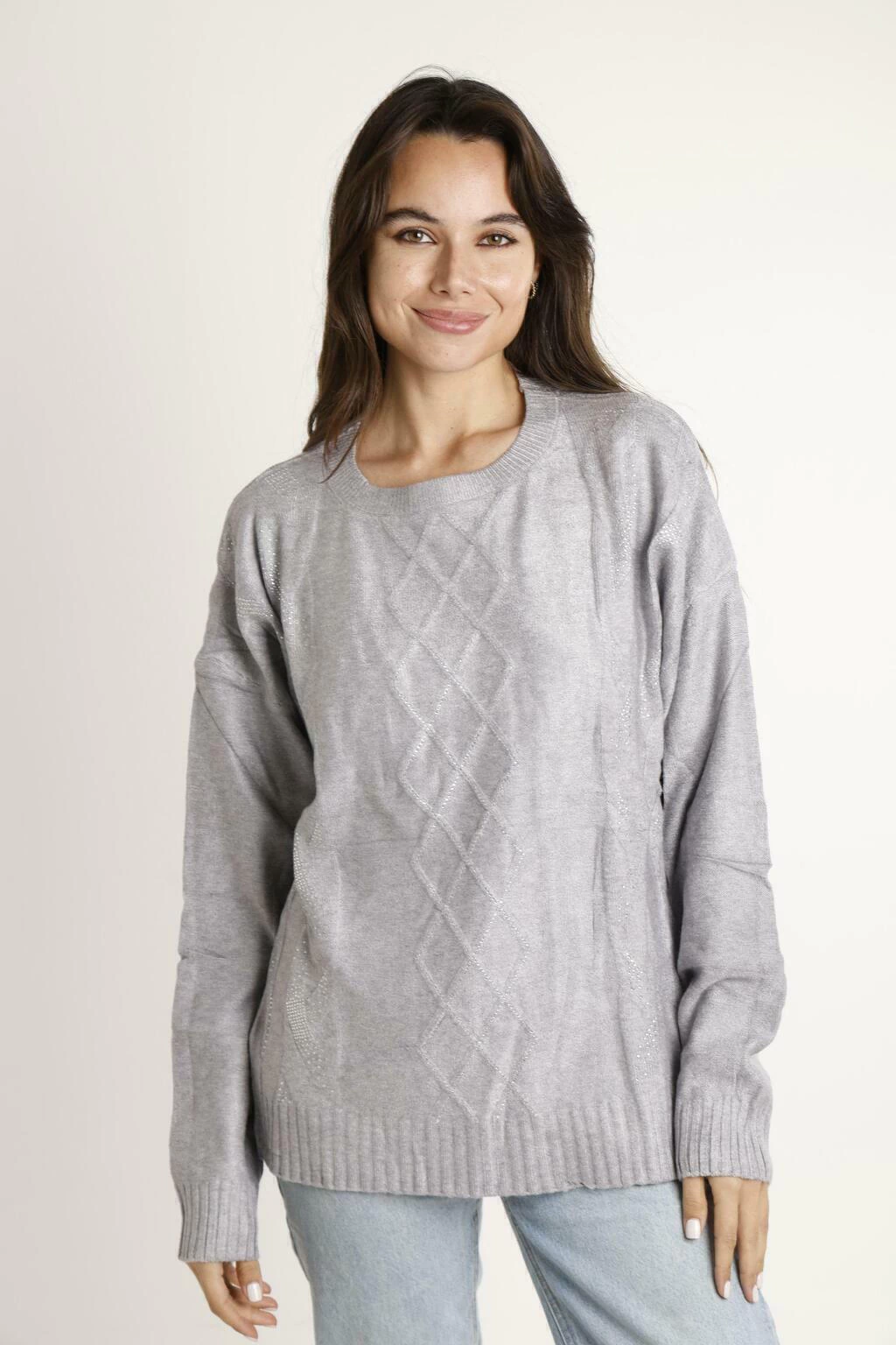Sweater rombo brillo / 668