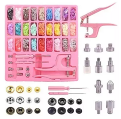 Kit colocadora de broches plásticos y metálicos