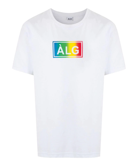 T-shirt basic patch white na internet