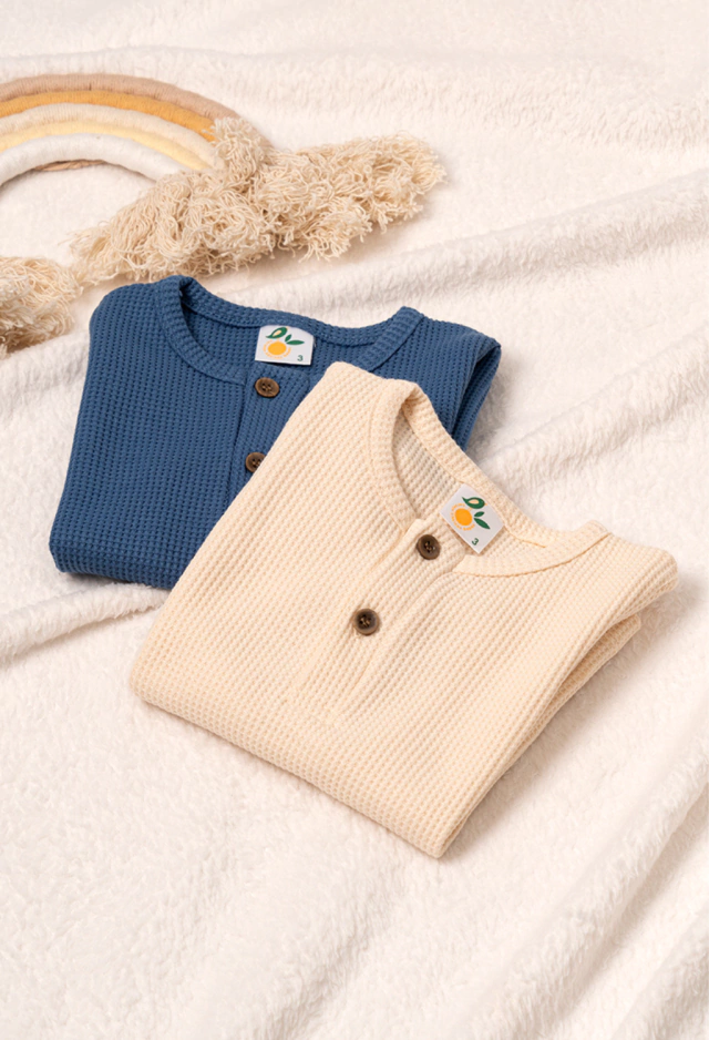 Remera m/l bebe wafle