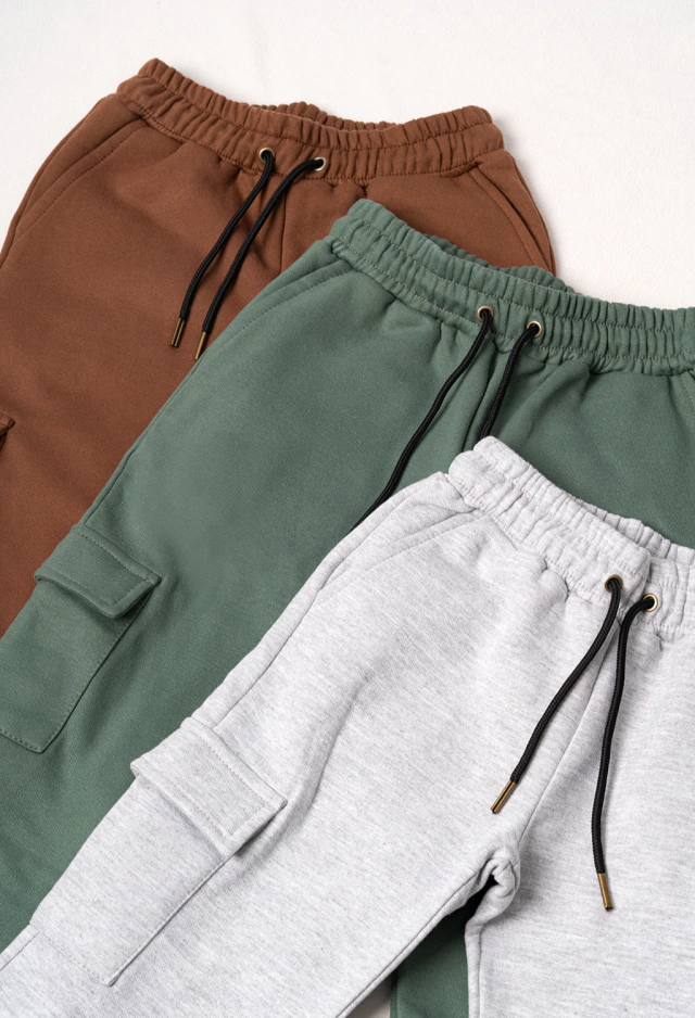 Pantalon cargo de frisa para niños
