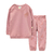 121561 Pijama bebé 2 piezas buzo estampa central - Naranjo
