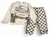 1040309 Conjunto Remera est y pantalon cuadros - Naranjo