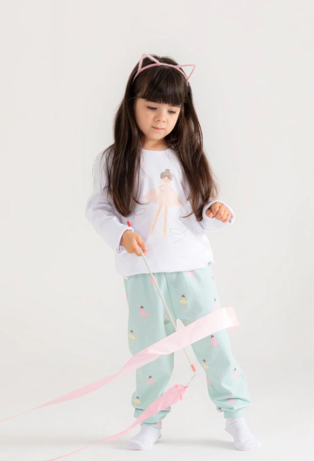 144711 Pijama nena interlock con estampa — imagen 2
