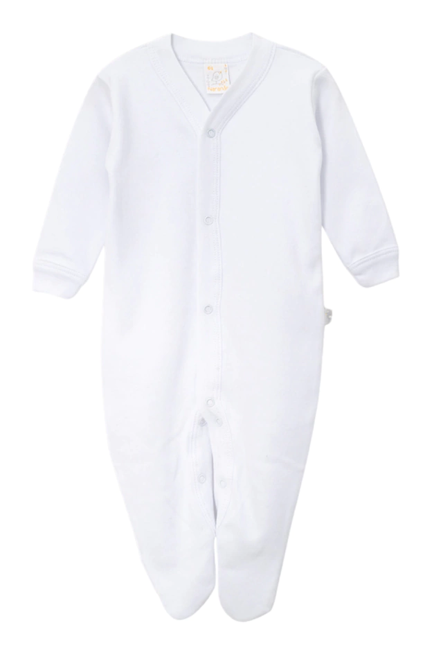 Enterito bebe blanco interlock